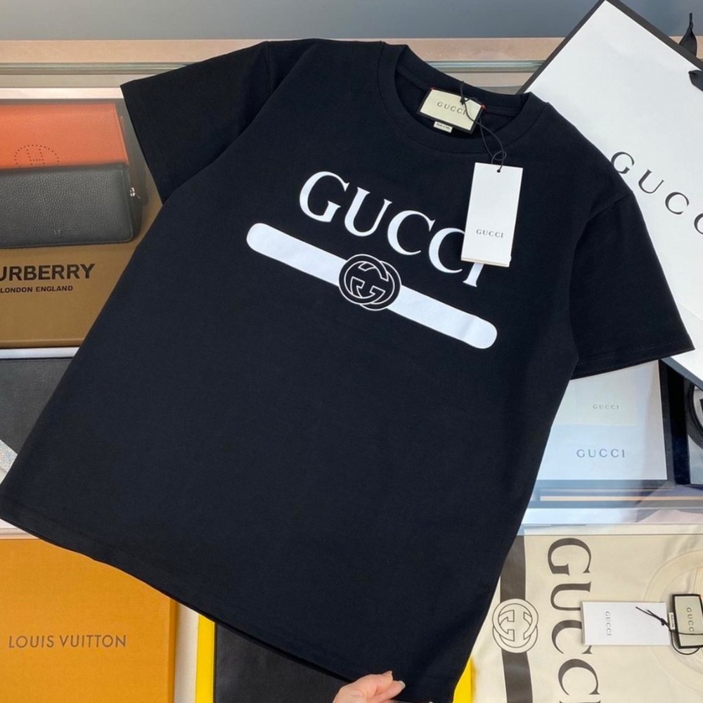 Gucci Black Logo Men's Tee
